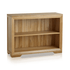 Chamfer Natural Solid Oak Small Bookcase - Oak Furniture Store