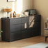 Charcoal Solid Oak Chest of 9 Drawers