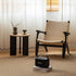 Charcoal solid ash round nesting coffee table set with two-tone design