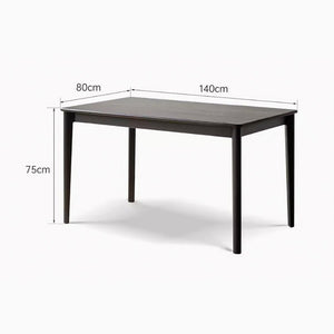 Charcoal Solid Oak Dining Table - Oak Furniture Store