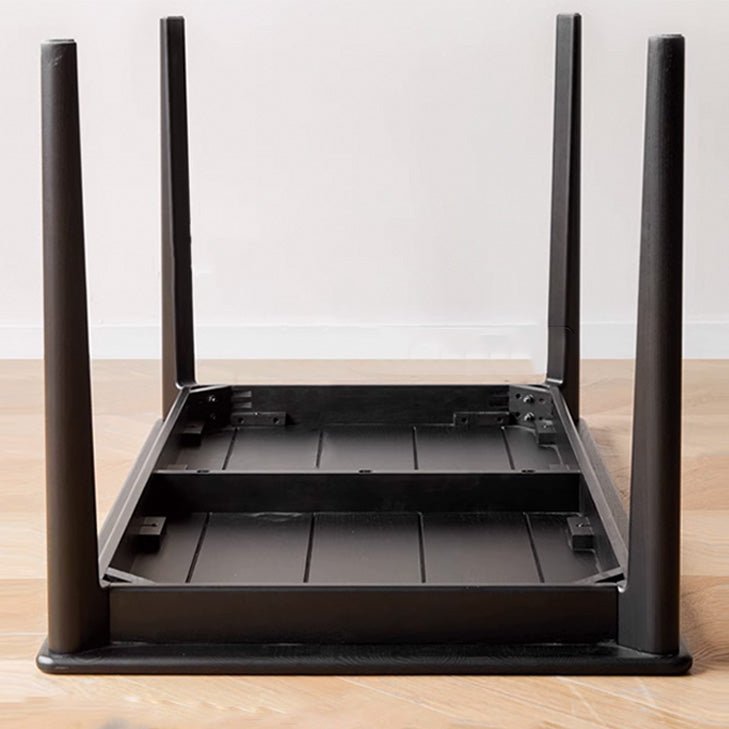 Charcoal Solid Oak Dining Table - Oak Furniture Store