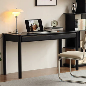 Charcoal Solid Oak Writing Desk - Oak Furniture Store