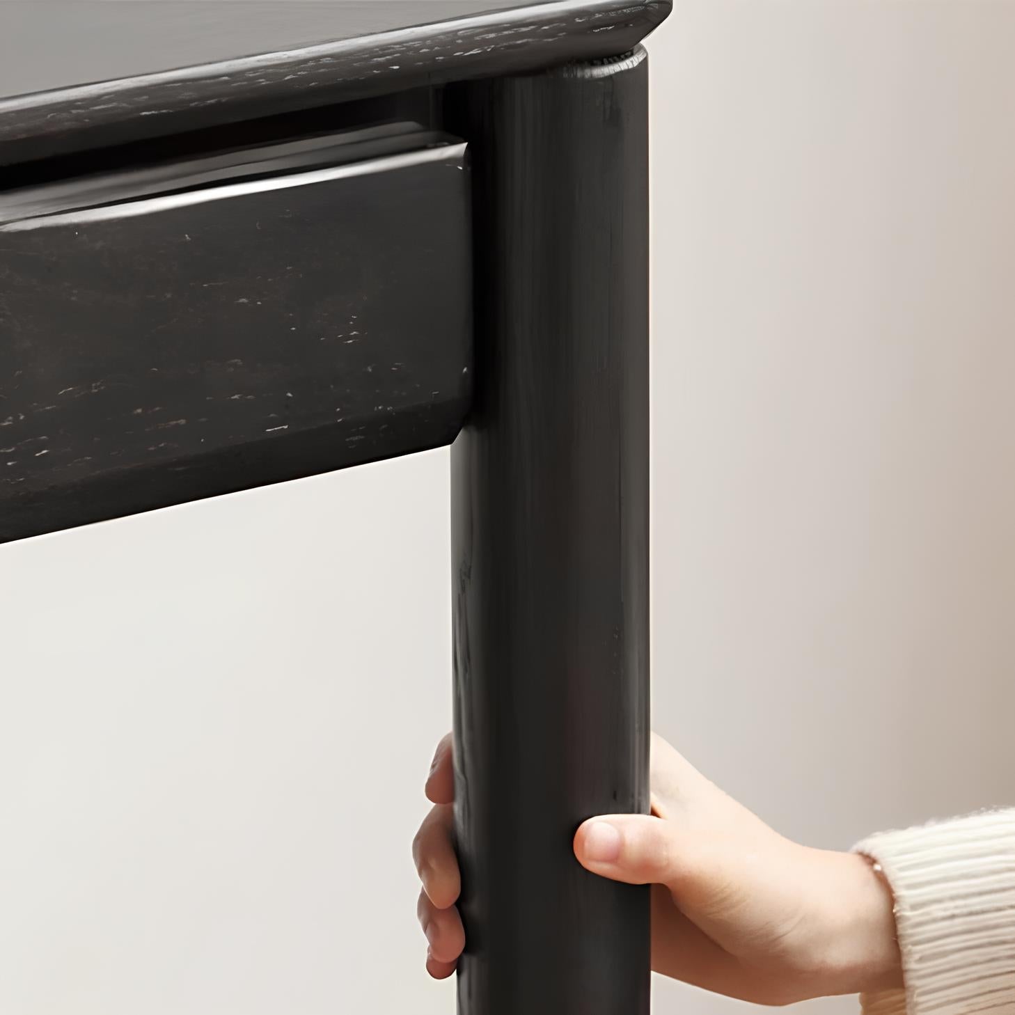 Charcoal Solid Oak Writing Desk | Oak Furniture Store