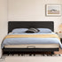 Charcoal Solid Rubber Wood Bed Frame