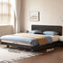 Charcoal Solid Rubber Wood Bed Frame