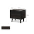 Charcoal Solid Rubber Wood Bedside Table | Oak Furniture Store
