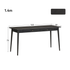 Charcoal Solid Rubber Wood Desk