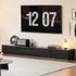 Charcoal Solid Rubber Wood Entertainment Unit