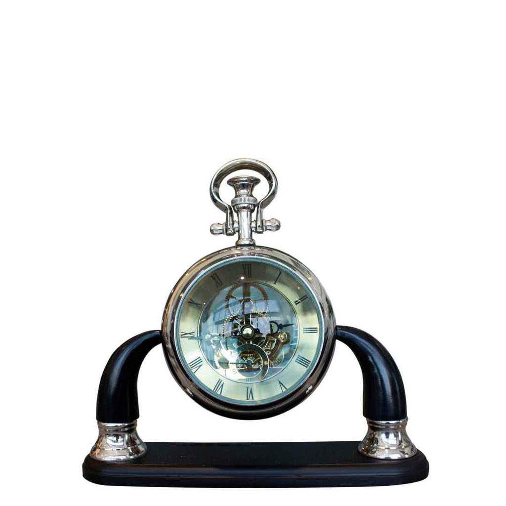 Clear Dual - arm Table Clock LDTK221 - Oak Furniture Store