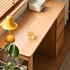 Clovis Natural Solid Oak Study Desk with Drawers