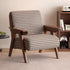 Colorado Houndstooth Fabric Leisure Armchair - Oak Furniture Store