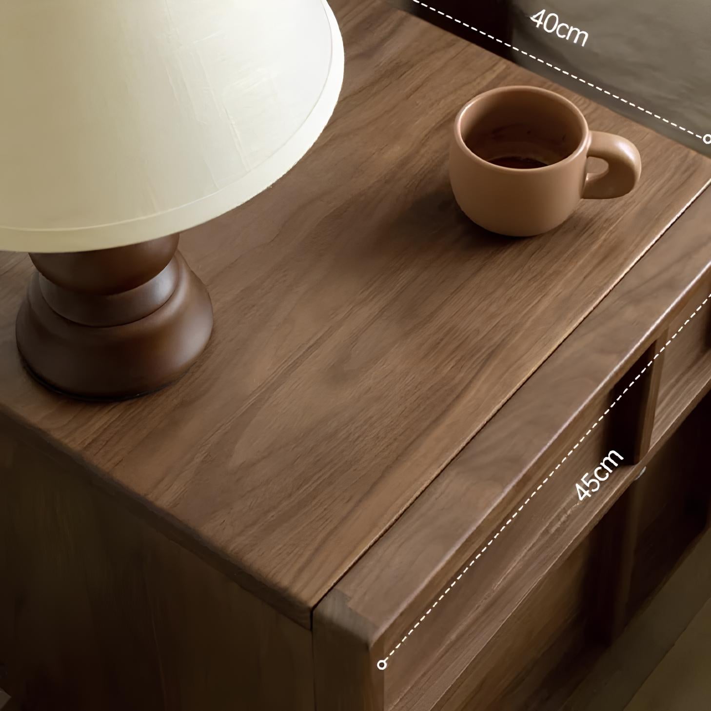 Corby Natural Solid Catalpa Wood Side Table | Oak Furniture Store