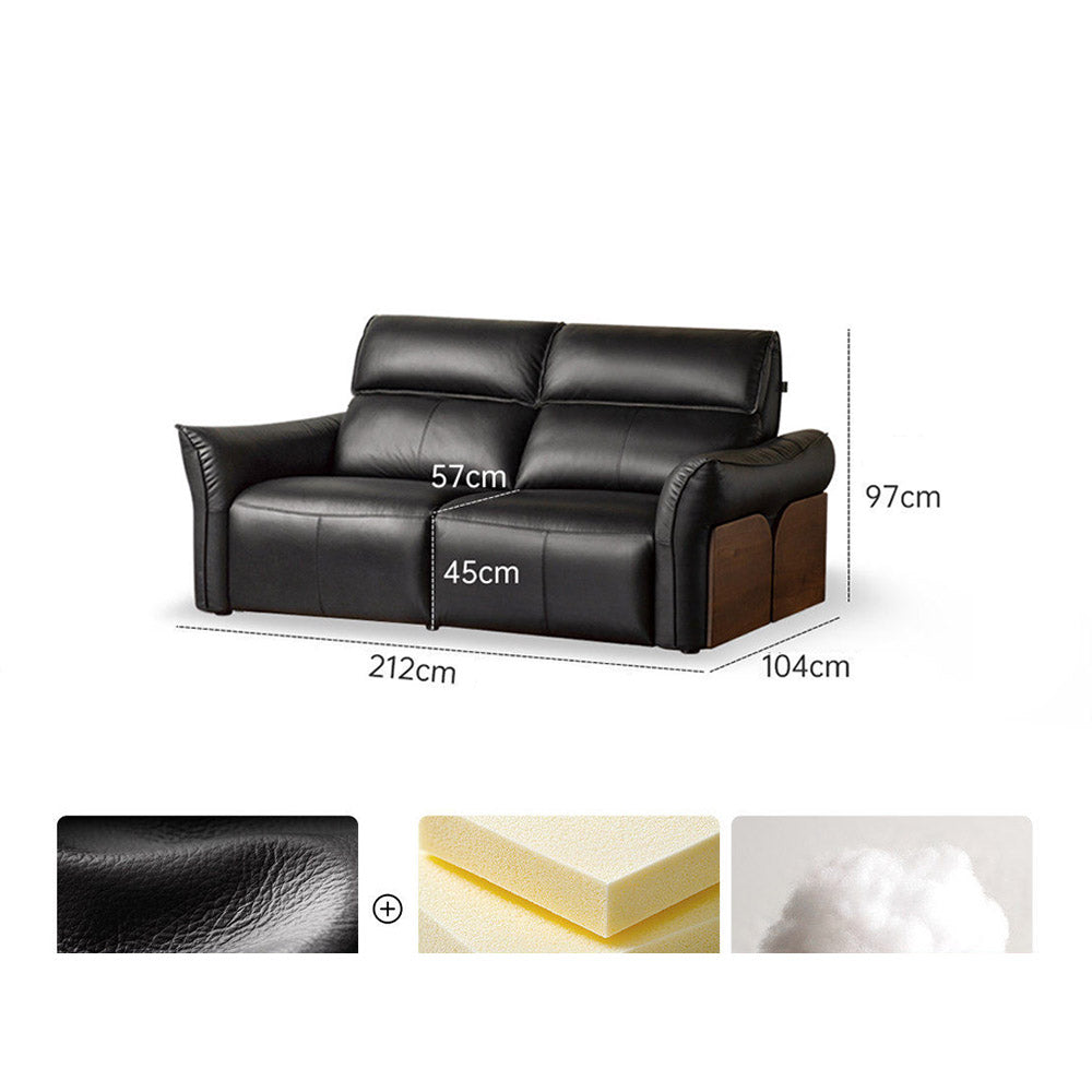 Cordorniz Genuine Leather Electric Recliner Sofa