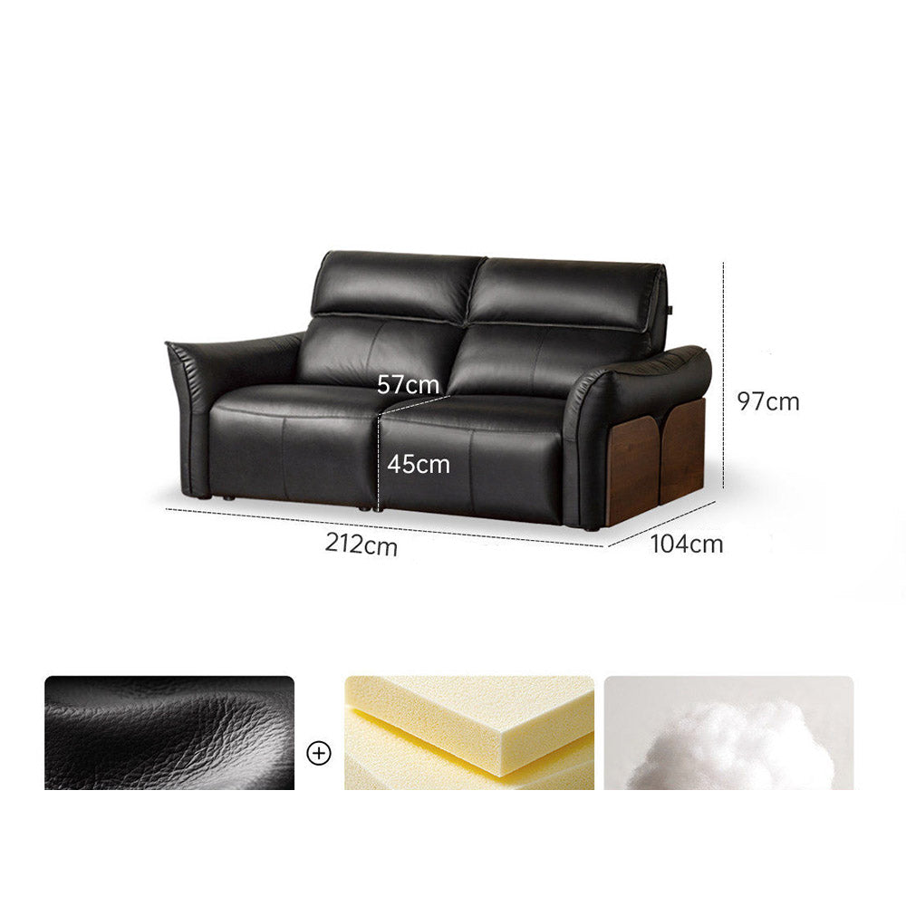 Cordorniz Genuine Leather Electric Recliner Sofa