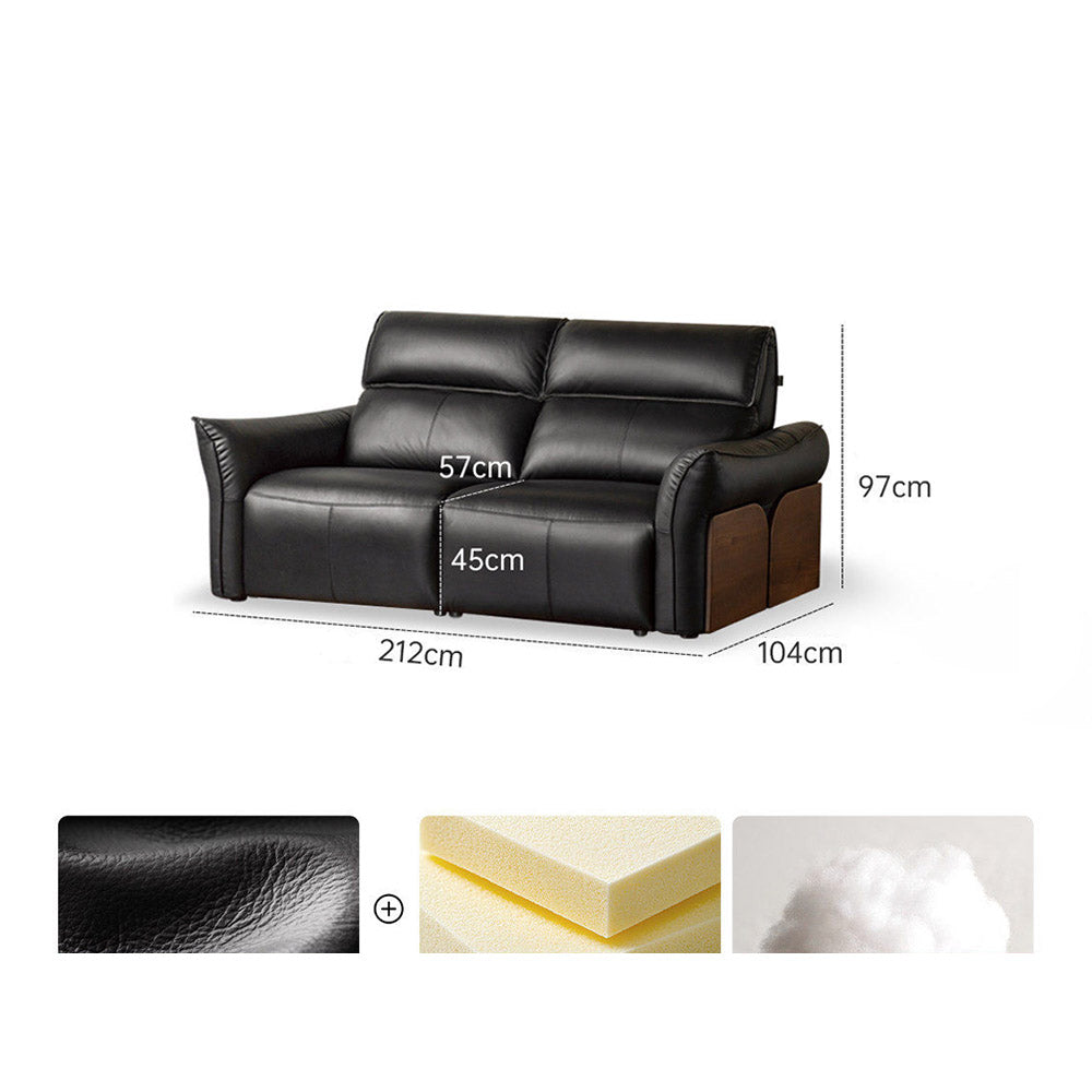 Cordorniz Genuine Leather Electric Recliner Sofa
