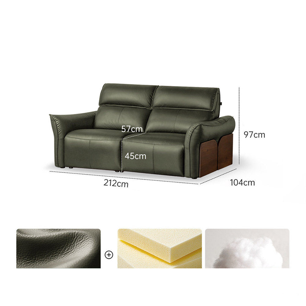 Cordorniz Genuine Leather Electric Recliner Sofa