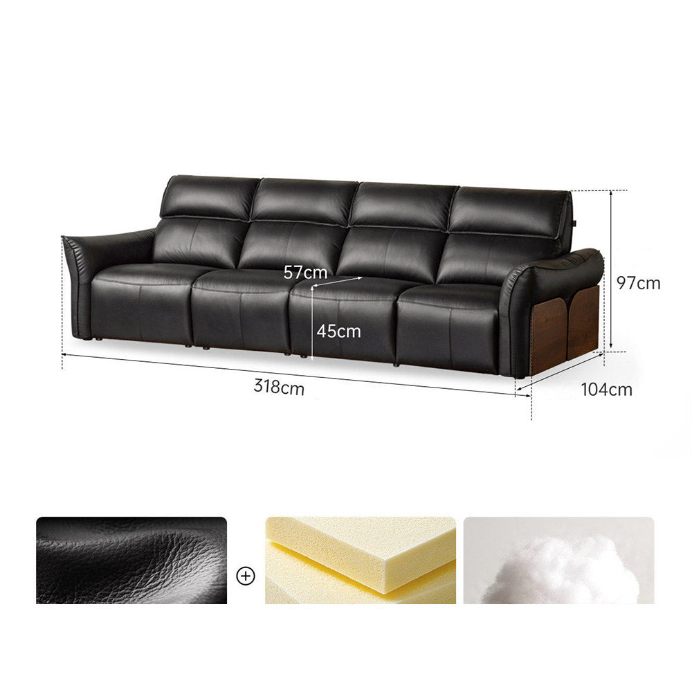 Cordorniz Genuine Leather Electric Recliner Sofa
