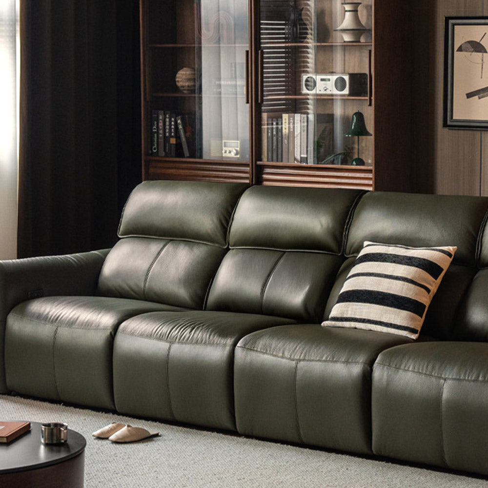 Cordorniz Genuine Leather Electric Recliner Sofa