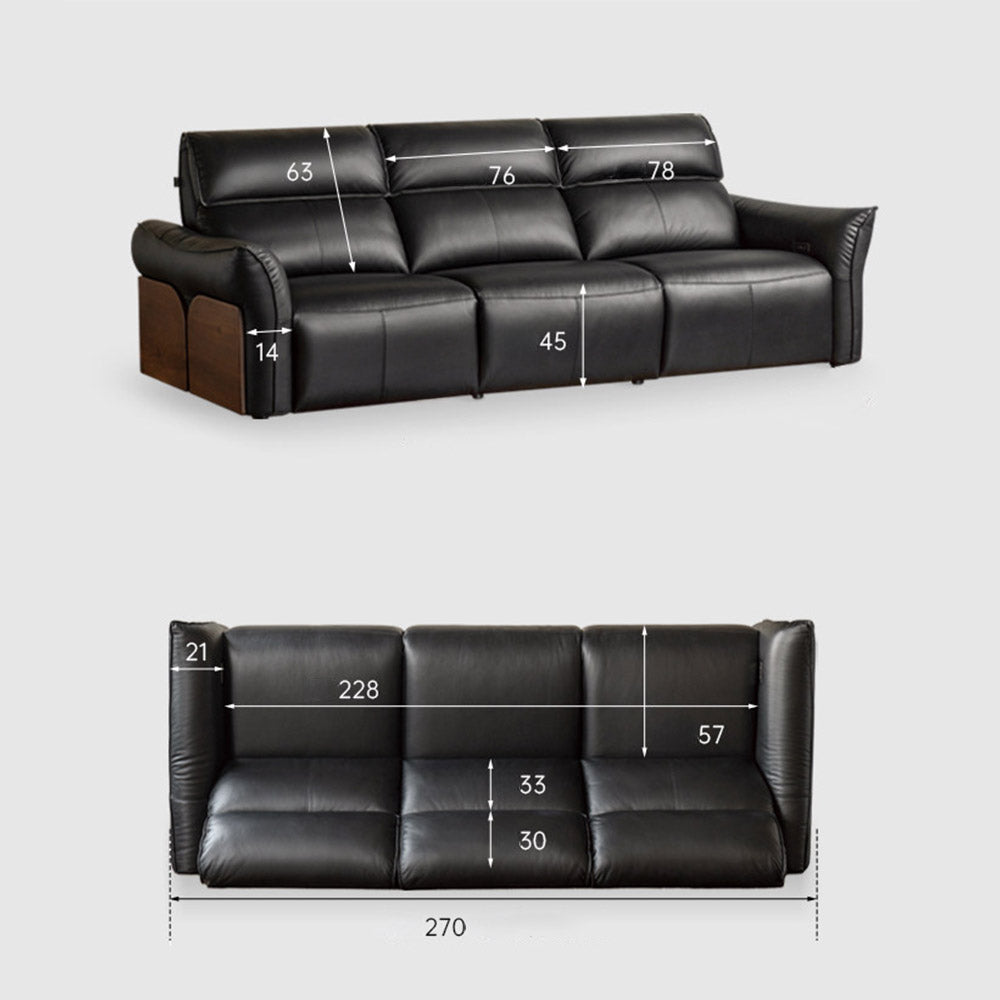 Cordorniz Genuine Leather Electric Recliner Sofa