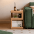 Crystal Natural Solid Hardwood Side Table