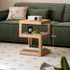 Crystal Natural Solid Hardwood Side Table