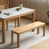 Cuba Natural Solid Ash Dining Bench | Oak Furniture Store