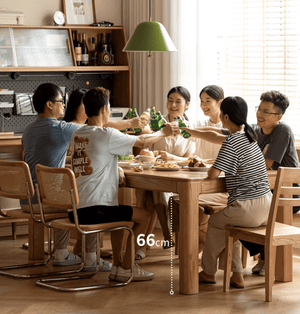 Cuba Natural Solid Ash Dining Table 150CM - Oak Furniture Store & Sofas
