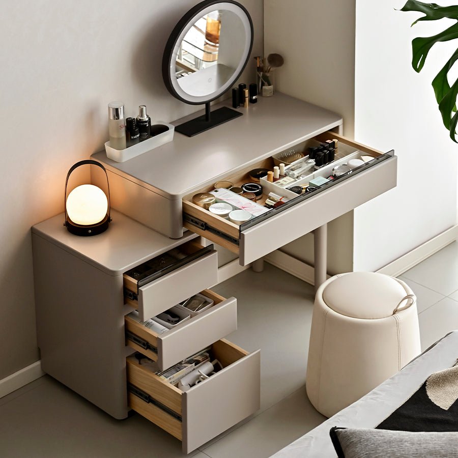 Daejeon Solid Tulip Poplar Extending Dressing Table | Oak Furniture Store