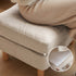 Versatile fabric ottoman with removable cover and timber legs. Ideal footrest or stool for Aussie sofas. Shop now online.