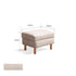 Versatile fabric ottoman with removable cover and timber legs. Ideal footrest or stool for Aussie sofas. Shop now online.