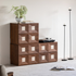 Derby Natural Solid Walnut Modular Storage Cabinet