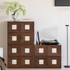 Derby Natural Solid Walnut Modular Storage Cabinet