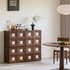 Derby Natural Solid Walnut Modular Storage Cabinet