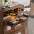 Derby Natural Solid Walnut Modular Storage Cabinet