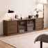 Derry Natural Solid Walnut Entertainment Unit