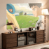 Derry Natural Solid Walnut Entertainment Unit