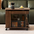 Derry Natural Solid Walnut Movable Side Table