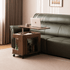 Derry Natural Solid Walnut Movable Side Table
