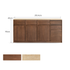 Derry Natural Solid Walnut Sideboard with Hutch Dresser