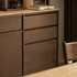 Derry Natural Solid Walnut Sideboard with Hutch Dresser
