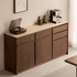 Derry Natural Solid Walnut Sideboard with Hutch Dresser