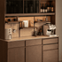 Derry Natural Solid Walnut Sideboard with Hutch Dresser