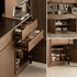 Derry Natural Solid Walnut Sideboard with Hutch Dresser Design Two