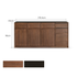 Derry Natural Solid Walnut Sideboard with Hutch Dresser Design Two