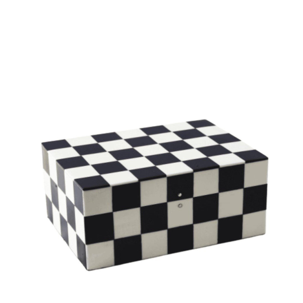 Designer Box Checkered Large LATK989 - Oak Furniture Store