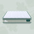 DoubleComfort Pocket Spring Mattress front view with medium comfort label and quilted white top