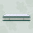 DoubleComfort Pocket Spring Mattress side profile showing quilted top, green edging and supportive mattress depth