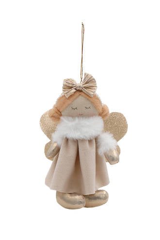 Edie Hanging Angel Latte Velvet FXA254LATTE