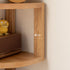 Elle Natural Solid Oak Desktop Corner Shelf | Oak Furniture Store
