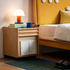 Elmas Natural Solid Cherry Bedside Table